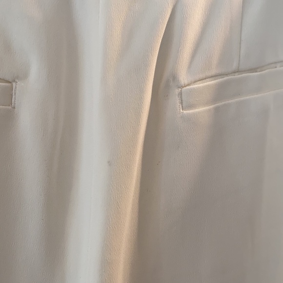 NWT A.L.C. Off White Viscose Wide Leg Cropped Pants Trousers Women's 8 - Picture 15 of 16